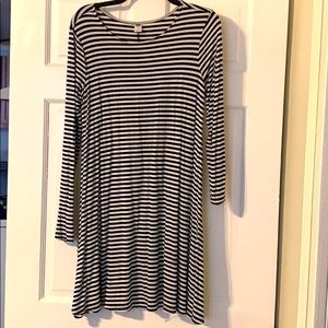 Black and White Stripped Dress